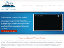 Tablet Screenshot of flagstaffpetdogtraining.com